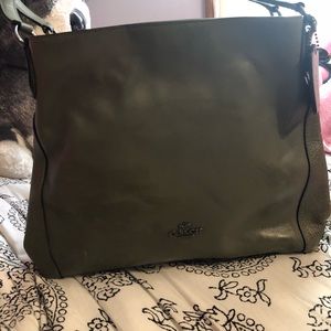 Authentic army green coach bag